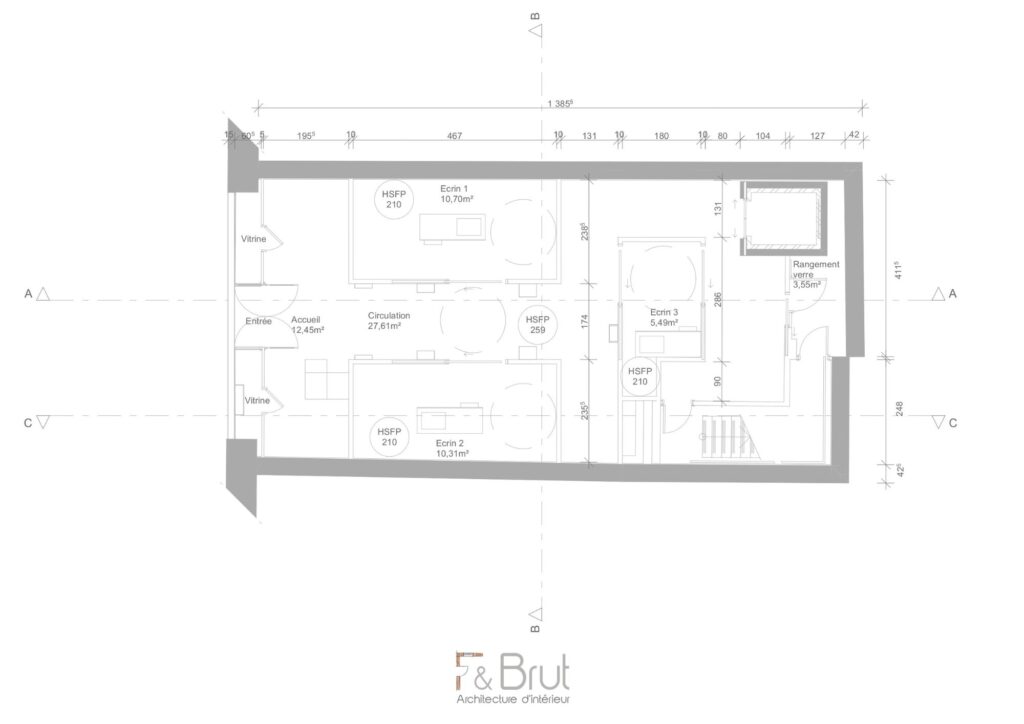 Design d’un concept store de spiritueux à Marseille