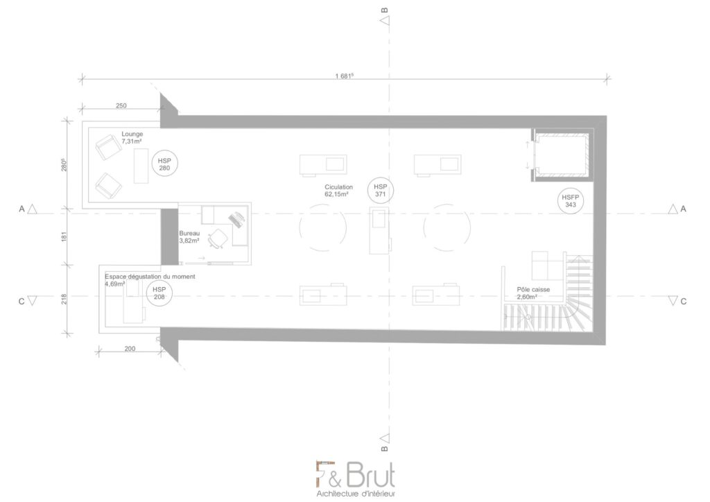 Design d’un concept store de spiritueux à Marseille