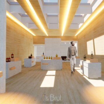 Design d’un concept store de spiritueux à Marseille