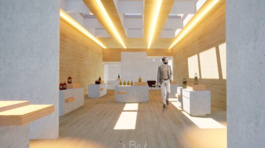 Design d’un concept store de spiritueux à Marseille